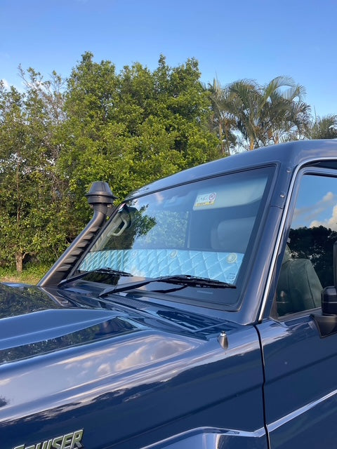Front Lower Windscreen Shades in Silver